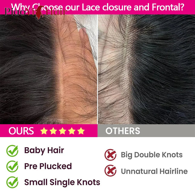 Body Wave 13x6 13x4 HD Lace Frontal Brazilian Human Hair Pre-plucked 4x4 5x5 Transparent Lace 2x6 HD Lace Closure Human Hair