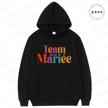 Winter Autumn Outerwears: Y2K Clothes Hooded Sweatshirts, Future Bride & Bridesmaid Picks for French Girls EVJF Single Farewell