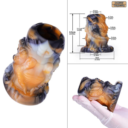 NNSX Hollow Anal Plug with Testicles Butt Plug Vaginal Anal Speculum Fisting BDSM Flirting Sex Toys For Woman Men Couples