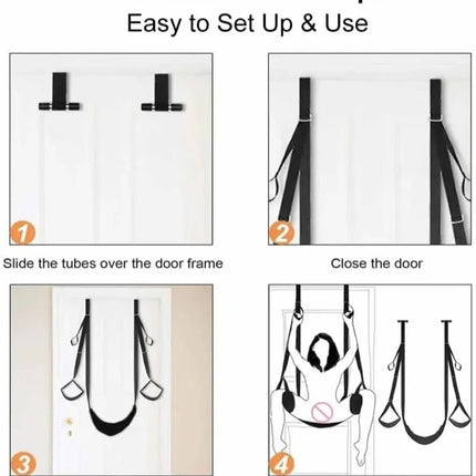 Door Swing Sex Chair Sex Toy Soft Plush Sex Sling Adjustable Hanging Adult Swing Stimulation Bondage Adult Products