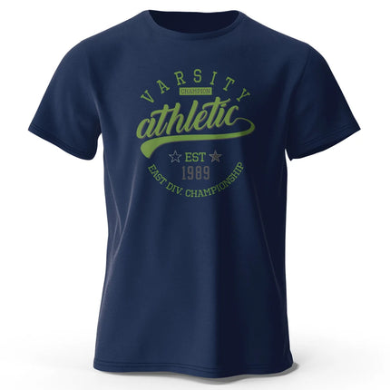 Men's Graphic Varsity T-Shirt 100% Cotton Short Sleeve Tops for Men and Women Vintage Tees
