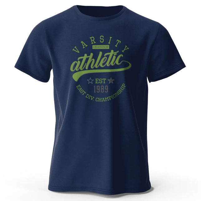 Men's Graphic Varsity T-Shirt 100% Cotton Short Sleeve Tops for Men and Women Vintage Tees