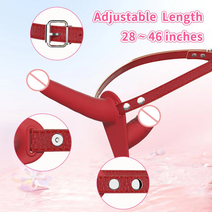 Strap On Wearable Double Penetration Cock G-Spot Dildo Panties for Lesbian Anus Vagina Massager Couples Sex Toys Adult Products