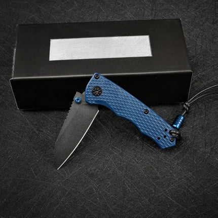 High-Quality BM 290 Outdoor Folding Knife D2 Steel Blade with Nylon Fiber Handle Camping Fishing Hiking Multi-Functional Tool