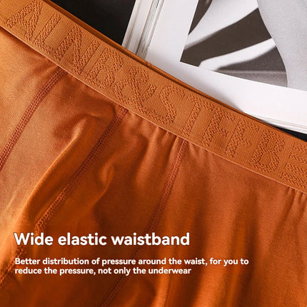 3PCS/Pack 100% Cotton Antibacterial Boxers Hombre Double-layer Breathable Hygroscopic U Pouch Underwear Fashion Men's Panties