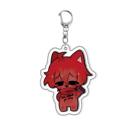 Game Forsaken Cosplay Keychain Unisex Kawaii Acrylic Pendant Keyring Key Chain Bag Accessories Decoration Ornament Props