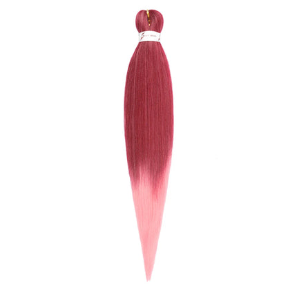 Pre-stretched Braids Hair Professional Itch Free Hot Water Setting Synthetic Fiber Ombre Yaki Texture Braid Hair Extensions