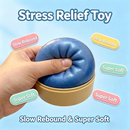 Dumpling Squishies Rainbow Dumpling Squeeze Ball Fidget Toy Mystery Blind Box Pinch Stress Relieve Slow Rebound Ornamnet