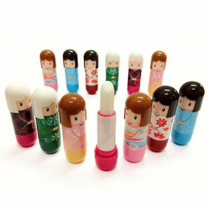 1~20PCS Japanese Doll Lip Balm Prevents Chapped Lips Long-lasting Refreshing Lip Moisturizer Trending Lip Balm