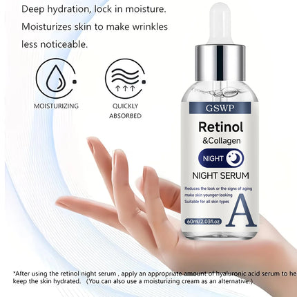 GSWP Day & Night Serum Set,Vitamin C + Retinol + Hyaluronic Acid Serums,Deeply moisturizes,tightens and brightens the face.2/3PC