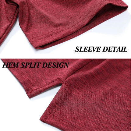 TACVASEN Summer Polo T-shirts Mens Casual Short Sleeve Shirts 3 Buttons Down Quick Dry Breathable Golf Fishing Pullover Workwear