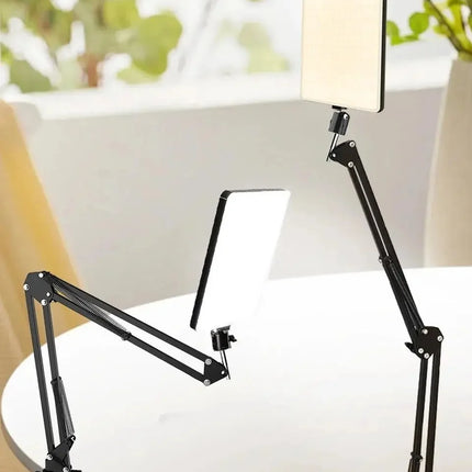 BSLIUFANG LED Photography Light Selfie Lights Conference Lighting Lamp With Scissor Arm Stand For Zoom YouTube Live Streaming