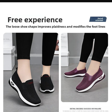 Women Casual Sports Shoes Breathable Lightweight Sneakers Anti-slip Flats Outdoor Running Walking Shoes Female Vulcanized Shoes