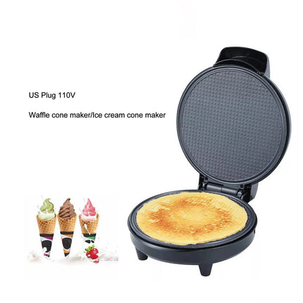Waffle Cone and Bowl Maker 1200W Nonstick Ice Cream Cone Maker Machine for DIY Home Kitchen Holiday Parties Baking
