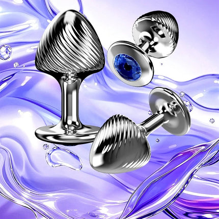1PCS Mushroom Shaped Metal Anal Plug Anal Massage Dilator Prostatic Anal Stimulation Adult Couples Masturbation Toys