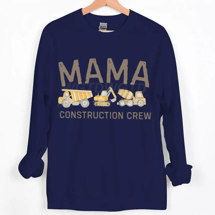 Dad/Mom Construction Crew Graphic Sweatshirts Women Men Fashion Casual Pullover Papa Mama Cartoon Excavator Y2K Sudadera