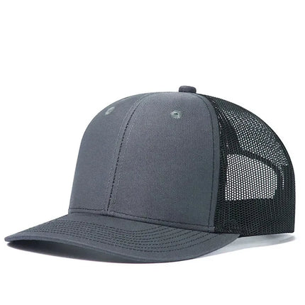 Summer Unisex Slight Curved Brim Trucker Hat Hot Sale Breathable Casual Cap for Men Women Outdoor Daily Wear
