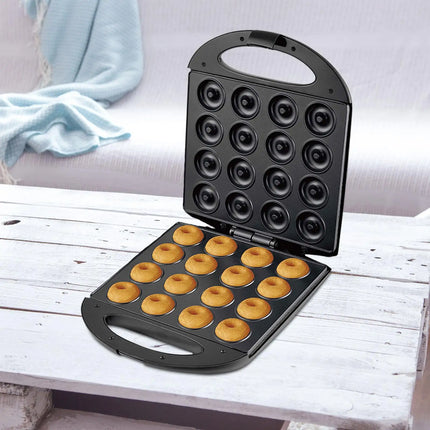 Donut Maker Machine Nonstick with Indicator Light Breakfast Waffle Baking Machine for Home Commercial Use Coffee Shop DIY