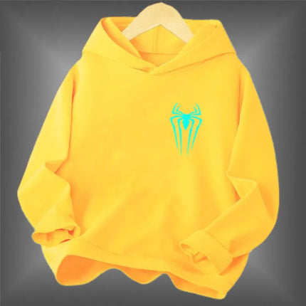 New Fashion Boy Luminous Lightning Printed Hoodies Sweatshirts Fashion Pullover Hoodie Streetwear Glowing Tops