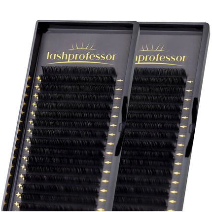 Lashprofessor Individual Eyelash Extension 5-20mm Premium Soft Silk Lashes Matte Black Russian Volume Cashmere Eyelash Extension