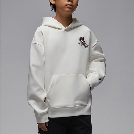 Nike genuine JORDAN children's shoulder down pullover hooded knitted sweatshirt IQ5323-133