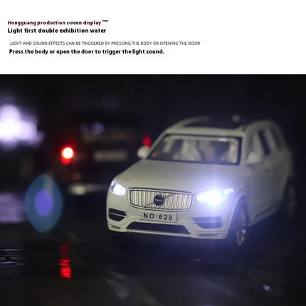 1:32 VOLVO XC90 SUV Alloy Car Model Diecast Metal Model Sound & Light Pull Back Toy Collect Display Ornaments Children Toys
