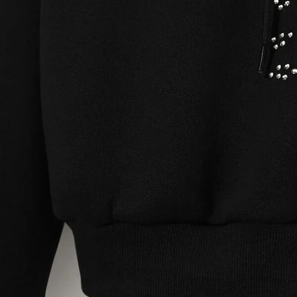 BIG PROMOTION Europe Y2k rhinestone skeleton pattern zipper thermal hoodie electronic traf sweatshirt Stitch for men and women
