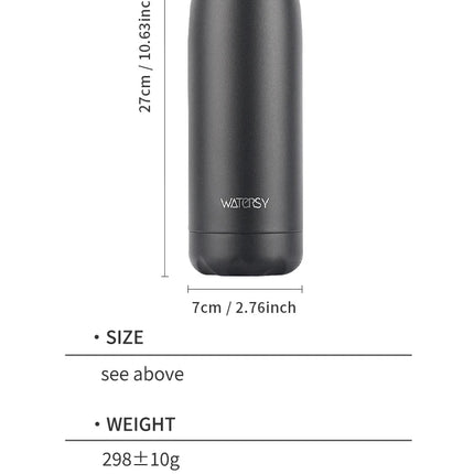 500ml Stainless Steel Water Bottle Insulated Vacuum Flask Double Wall Thermal Cup Keep Cold Hot Sports Kettle Gift for Friends