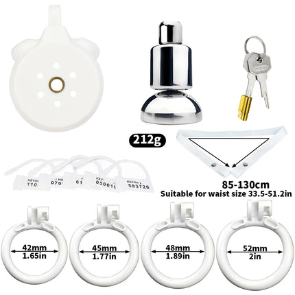 Strapon Flat Chastity Cage With Elastic Band Belt 4 Sizes Penis Ring Male Chastity Belt Sexshop BDSM Men Femboy Sissies 18