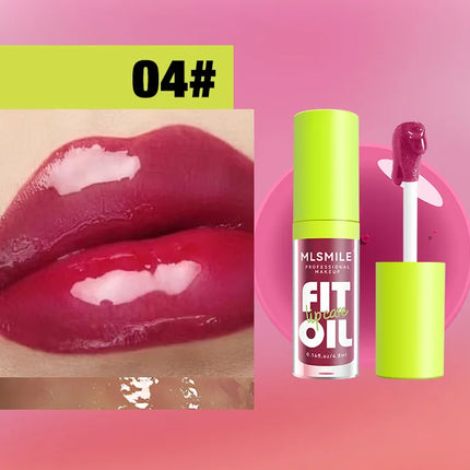 Hydrating Lip Glaze Plump Lips Oil Pearlescent Mirror Lip Gloss Clear Lipstick Lip Tint for Lips Care Moisturizing Lipgloss