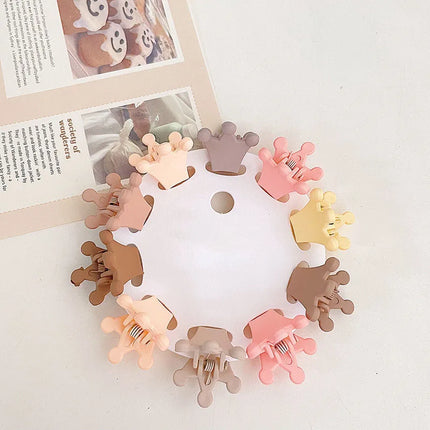 10Pc Kids Hair Claws Mini Flower Crown Princess Girl Hair Clips Cute Children Braid Hairpins Hair Accessories Barrettes Headwear