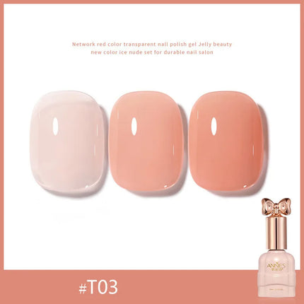 Pretty Colorful Glitter Nail Polish Reflective Candy Color Nail Varnish Semi Permanent UV Polish Nails Art Manicure Jelly Glue