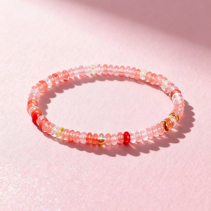 Natural Stone White Jade Abacus Bead Bracelet 4*2mm String for Positive Energy Healing Reiki Protection Good Luck Charm Jewelry