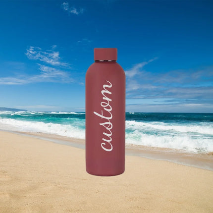 Personalized Carving Text SUS304 Insulated Water Bottle Customized Name Keep Hot Cold Drinks Bottle Perfect for Travel Gifts