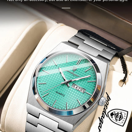 POEDAGAR High Quality Luxury Watch For Men Waterproof Luminous Man Wristwatch Original Date Week Quartz Casual Men's Watches+Box