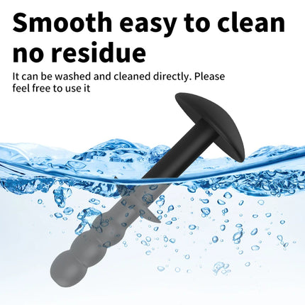 Silicone Penis Plug, Hollow Urethral Probe, Flexible Leak-Proof Urethral Dilator Masturbation Tool Penis Plug Men's Adult SexToy