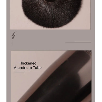 Goat Hair Makeup Brushes Set: Eyeshadow Brush, Foundation Loose Powder Brush, Blush Brush,Comestic Beauty Tools Preminum Quality