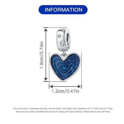 Orstarry Charm Silver 925 Beads Blue Series Fit Bracelet Charms DIY Original Fashion Pendants For Women Jewelry Trendy Gifts