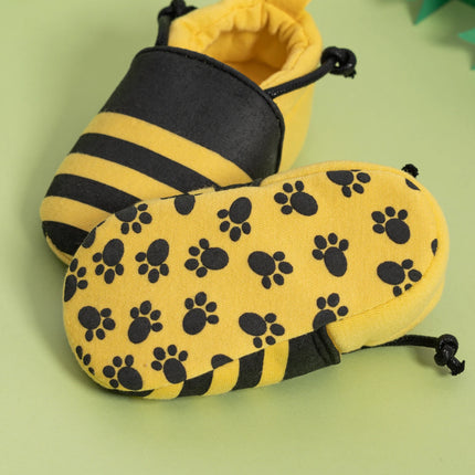 Meckior Newborn Cute Animal Pattern Baby Shoes Bee Baby Boys Girls Soft Shoes Anti-slip No Baby Shoe Loss Casual Moccasin