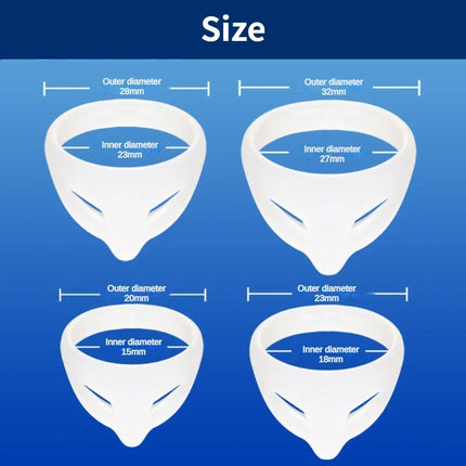 Male Glans Exposure Delayed Ejaculation Penis ErectionS/L Foreskin Corrector  Penis Ring Soft Silicone Elastic Adult Toy