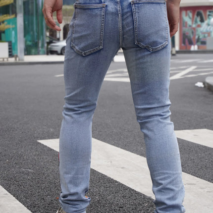 High Street Bestseller  Fashionable Print  Trendy Men's Jeans  Popular In Multiple Countries  On Sale With Free Shipping