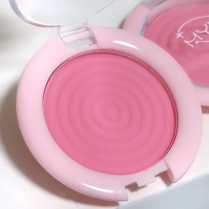 1Pc Monochrome Blush Face Mineral Pigment Peach Orange Nude Pink Matte Natural Blush Contour Shadow Cheek Blusher Cosmetics