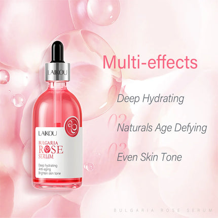 LAIKOU Sakura Face Serum Rose Essence Moisturizing Firming Brightening Smooth Skin Facial Skin Care Products 100ml