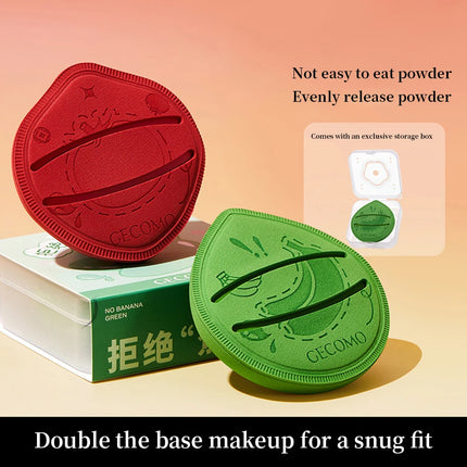 GECOMO Ceative Makeup Powder Puff Wet And Dry Dual-use Sponge Thick Soft & Skin-friendly Beauty Puff Cute
