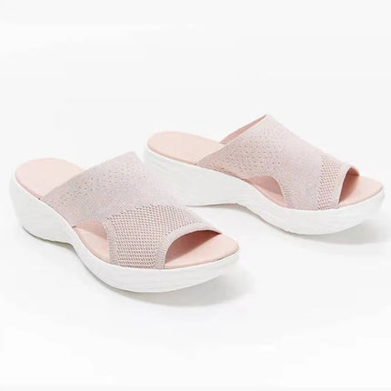 Women's Sandals Low Heels Sandals Shoes For Woman Summer Sandals Wedge Heel Slippers Summer Shoes Indoor Outdoor Sandalias Mujer