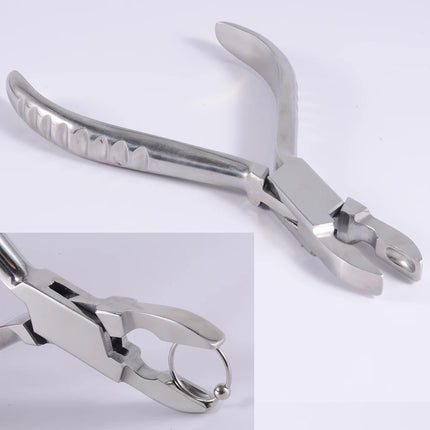 1PC Surgical Steel Professional Belly Ear Tongue Septum Lip Piercing Forceps Tweezer Clamp Self-Locking Piercing Needle Tool