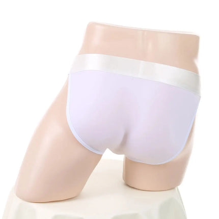 CLEVER-MENMODE Men's Sexy O-Ring Elephant Nose Briefs Ice Silk Men Ultra Thin Long Penis Mini Panties Miceo Openwork Lingerie