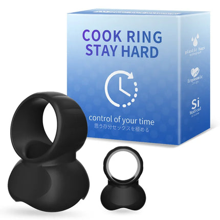 Couple Shock Delay Liquid Silicone Egg Lock Rings Adult Male Penis Lock Ring Shockproof Egg Lock Ring for Enhanced Pleasure