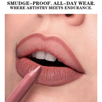 12Pcs/Set Lip Liner Set Waterproof and Sweat-Proof, Delicate Texture, Non-Smudged, Outline Lip Shape, Essential Lip Liner for Novices, Holiday Party, Valentine's Day Gift, Lip Liner Set