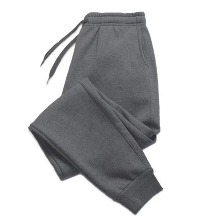 2026 Men's New Casual Sports Pants Fashion Solid Color Loose Pants Street Wear Autumn/Winter Slow Running Fitness Pants